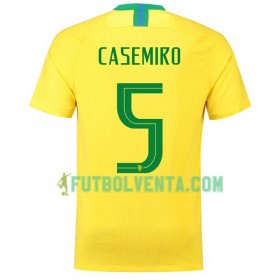 Camiseta de fútbol Brasil Casemiro 5 1ª equipación Mundial 2018